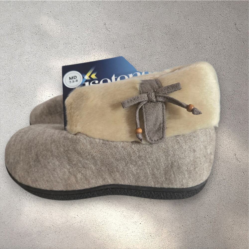 NWT Isotoner Memory Foam Microsuede Fur Cold Weather Boots Size: 7.5-8 (Medium)